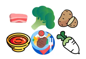 白湯匙推出的是燉五花肉搭配馬鈴薯泥醬汁然後在肉上放花椰菜和炸蔥絲