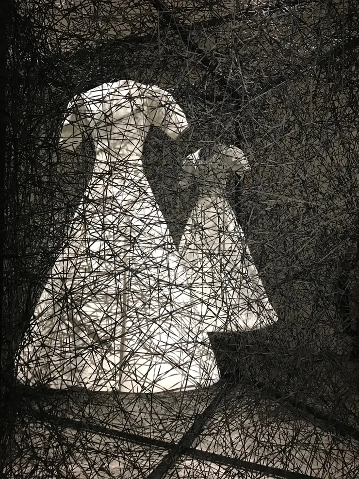 （照片：北美館＿塩田千春展）