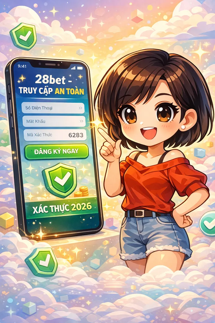 Quy trình xác thực link vào 28bet chính thức 2026.