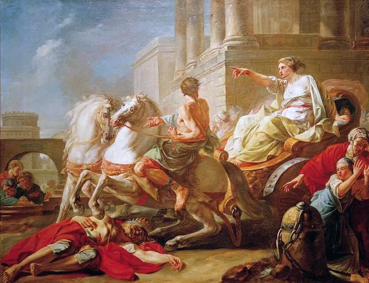 Tulia tramples her father – Jean Bardin – 1765