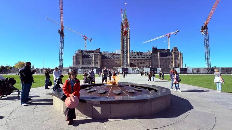 紀念加拿大建國百年的火焰， 自 1867 年點燃至今未曾熄滅。