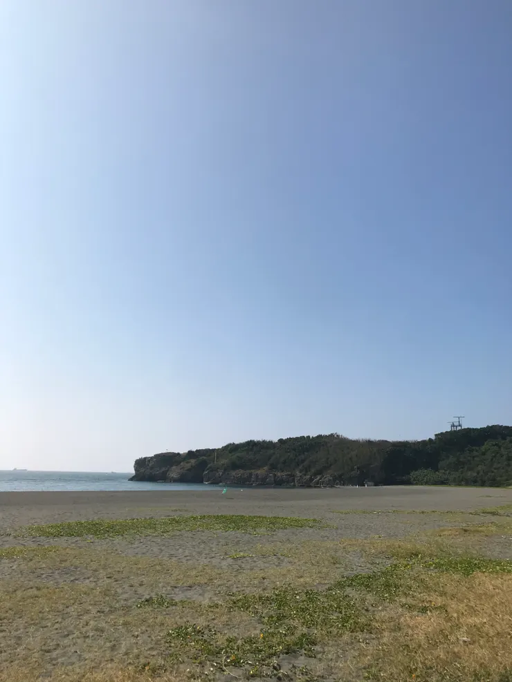 旗津海邊，冬天的南部烈陽也很炙熱