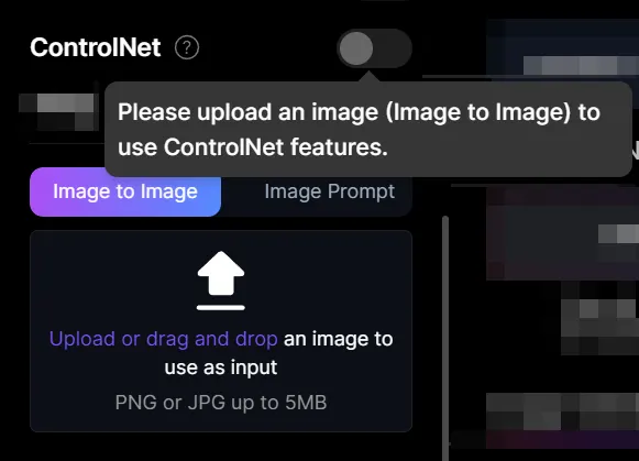 如果看到開關是灰色的,請優先檢查是否有上傳圖片以及模型是否為1.5基底