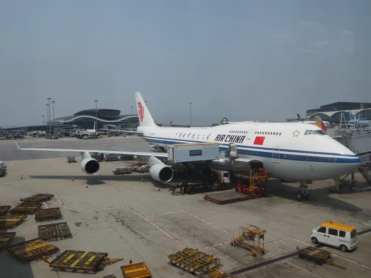 這是國​航的波​​音B747-400型客機