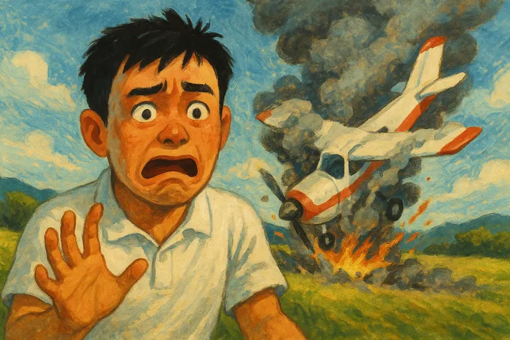 AI生成的飛機，還沒落地就爆炸，這神邏輯！