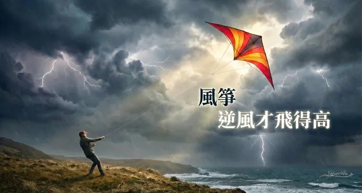 【逆風的高度】 設立界線初期，你一定會感受到阻力，就像風箏遇到逆風。但別害怕被討厭，因為如同邱吉爾所言：「風箏是逆風才飛得高。」那股阻力，正是你拉升生命高度的契機。