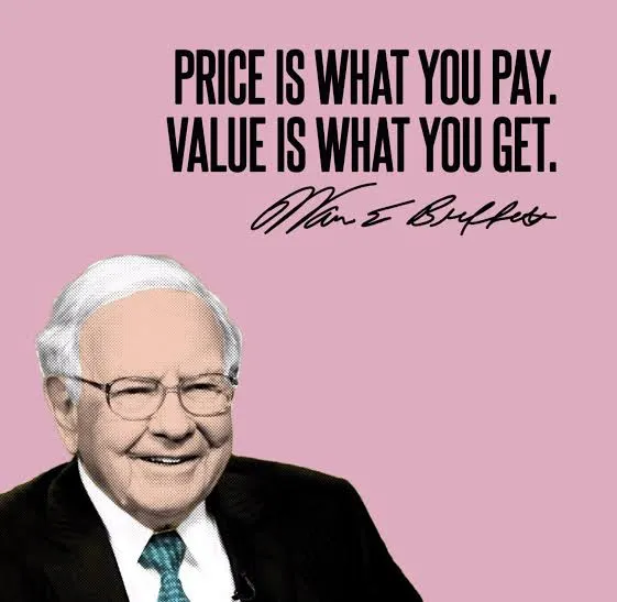 圖片來源:https://www.tallengestore.com/products/motivational-quote-warren-buffet-price-is-what-you-pay-value-is-what-you-get-posters