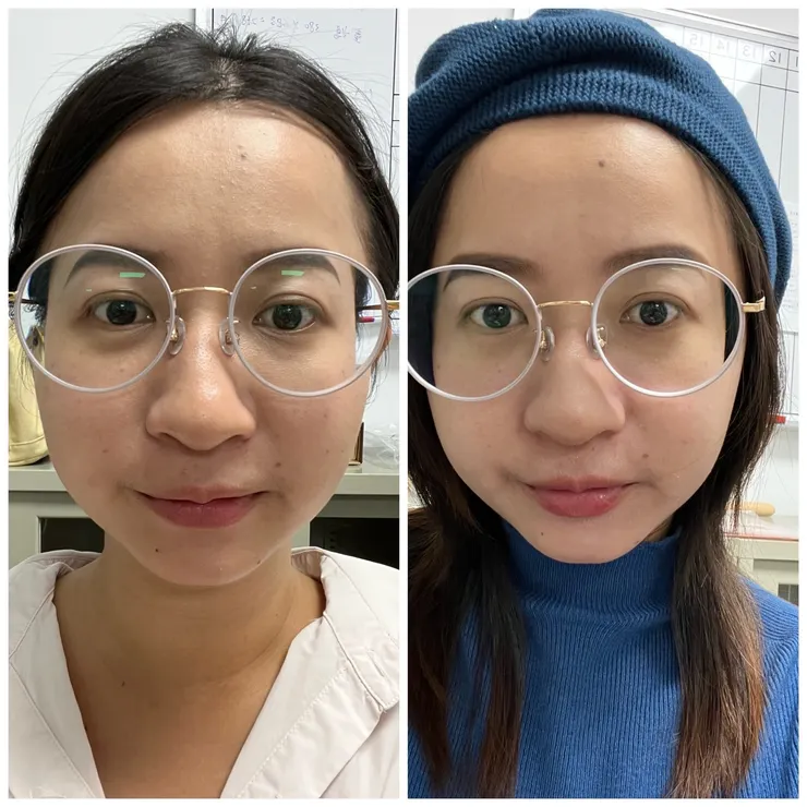 左:10/27 右:11/23 皆上午拍攝