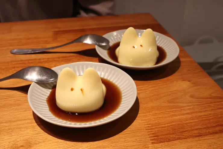 日式手工貓咪布丁