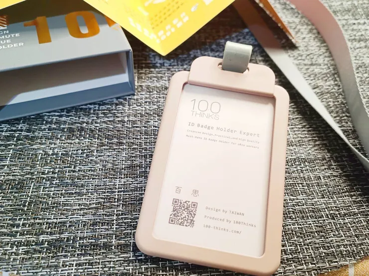 #Colorful--C4+BR C4玩轉卡套+專利小豆腐定向伸縮扣 - 藕粉色(不含雙面感應卡)