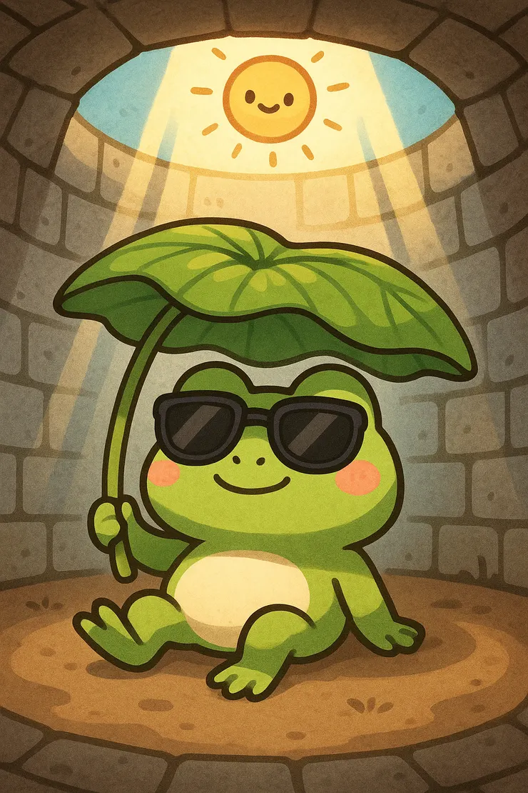 ▲ 非常愜意的青蛙