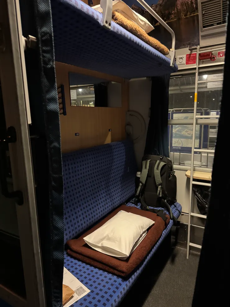 Zurich - Budapest (Couchette carriage 4人)