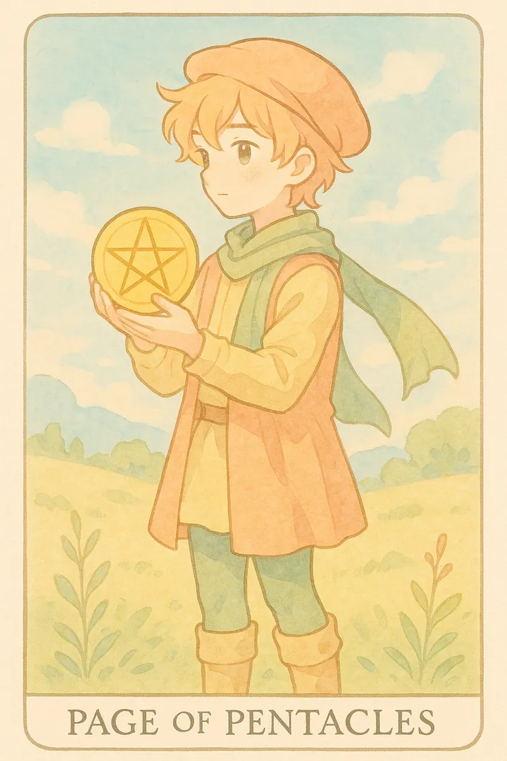 錢幣侍衛（Page of Pentacles）