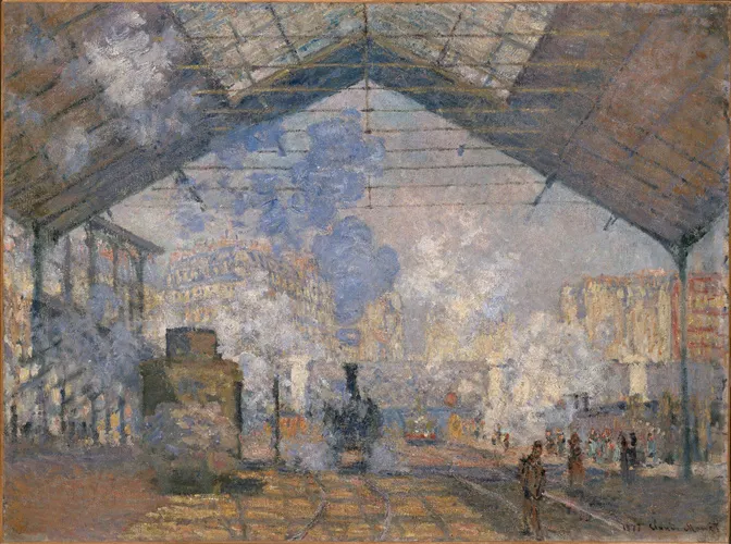 The Saint-Lazare Station by Monet