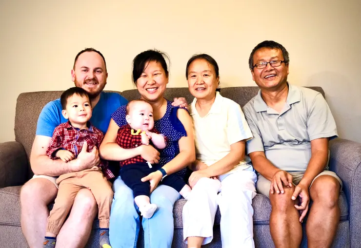 和老大女儿一家