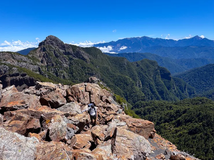 天氣超好，每座山都清晰可見～