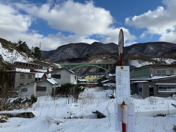 原口漁港前,在這站轉車到勝山,不過風景倒是十分不錯。