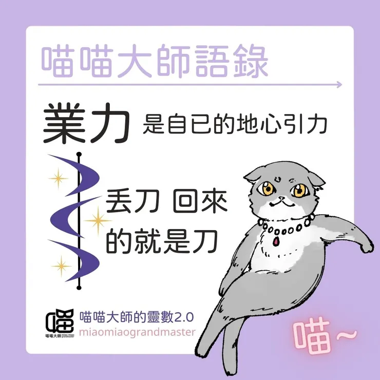 喵喵大師語錄：業力是什麼