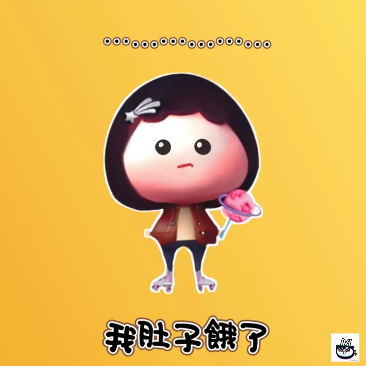 不過突然間就餓了 = =