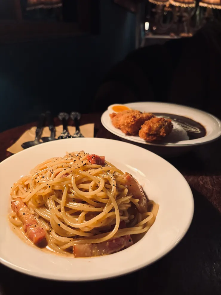 金沙培根義大利麵