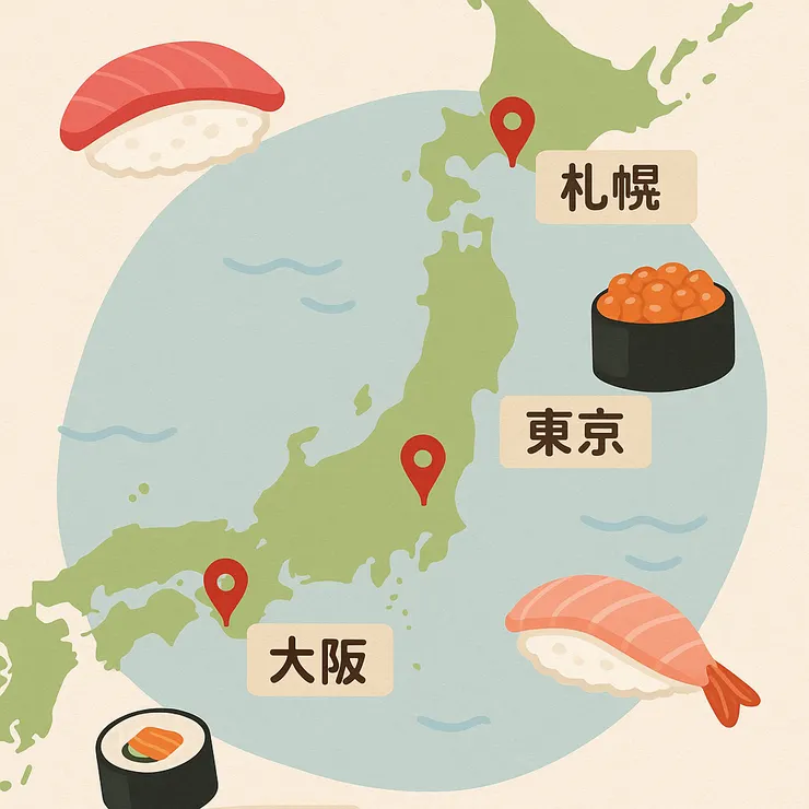 壽司名店分佈圖