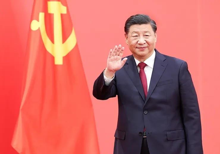 習近平被攝於 20 大