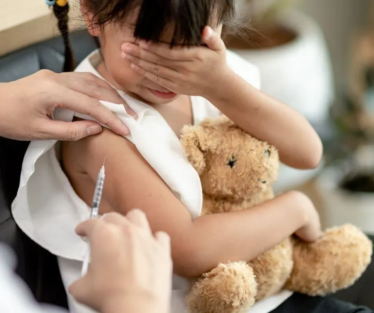 ※示意圖：因忙著安撫怕打針的孩子，沒拍到照片※  (腸病毒71、腸病毒71型、腸病毒71型疫苗、腸病毒71疫苗、腸病毒疫苗) 