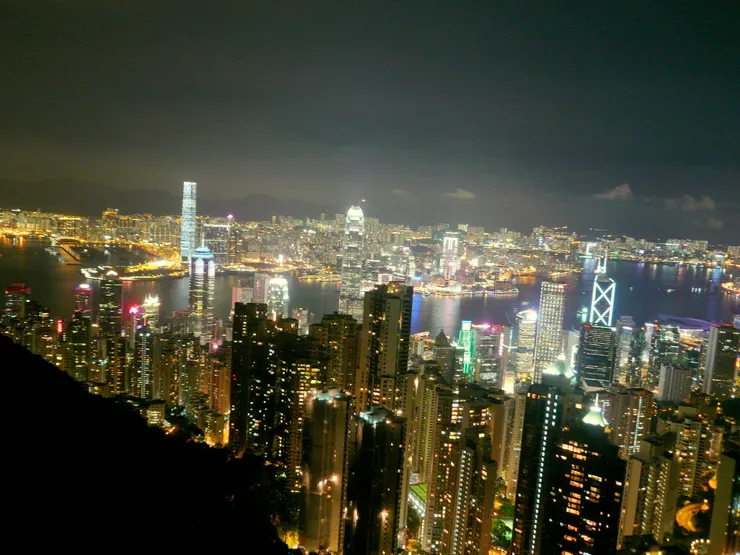 香港.太平山纜車眺望 (李建崑攝影)