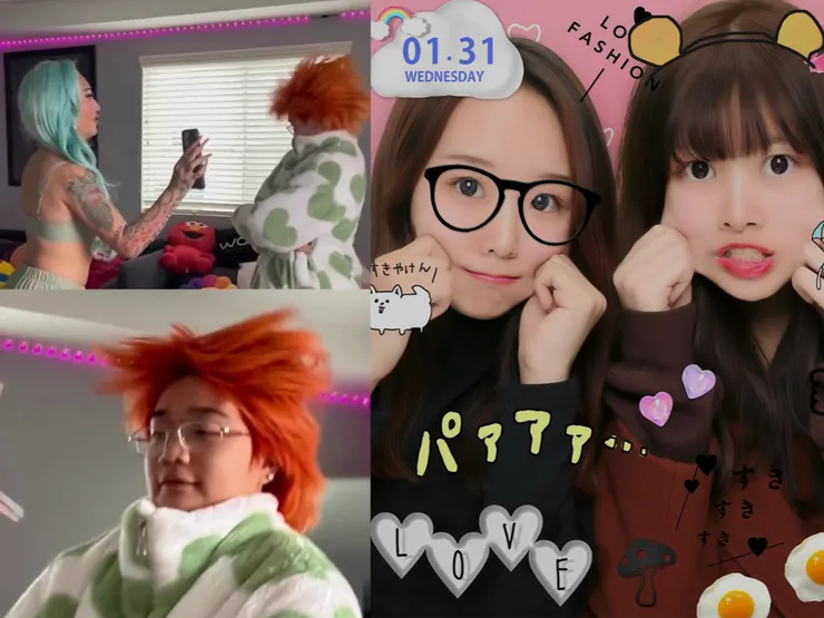 ▲ 甚至還有「Gen Z shake」的拍攝方式分享在社群上(左);而「盛りポーズ」的拍攝方式在 Z 世代已不流行!(右)(圖片來源:擷取自 Instagram)