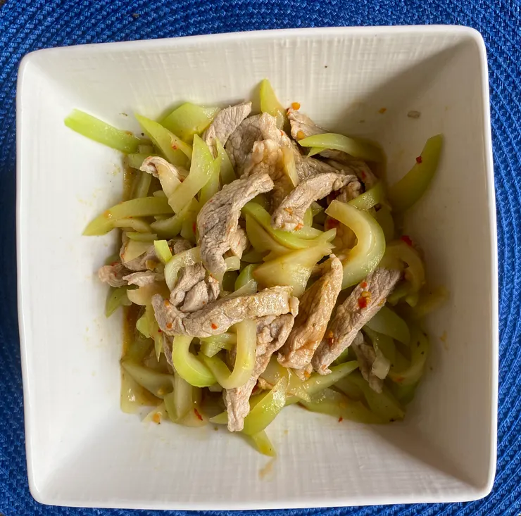 涼拌木鱉果肉絲