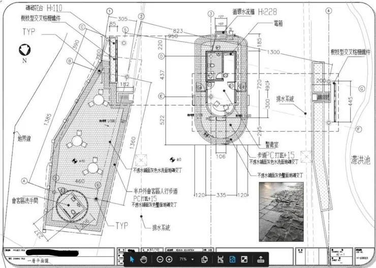 一樓施工平面圖