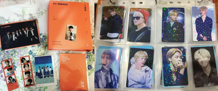 左：2019回憶錄。右：小卡冊