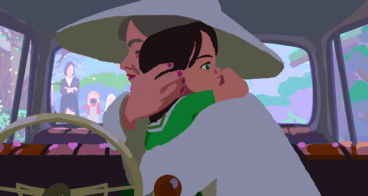 穿著時髦又愛吃白巧克力的奶奶，是個極有魅力與記憶點的角色