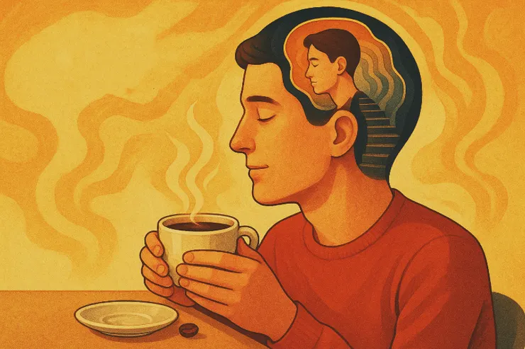 沖杯咖啡，緩慢而深沉的吸一口香氣，問問自己： 「這股情緒，真的是對他，還是對我自己？」