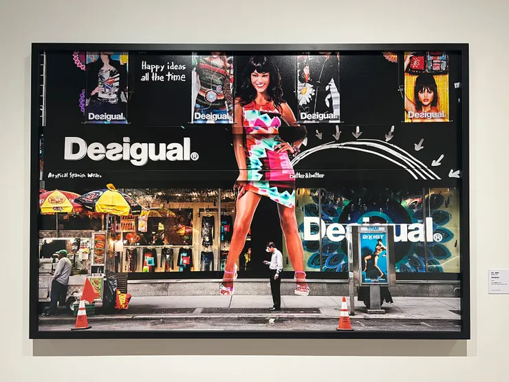 「說服」區域的作品。納坦．德維爾，〈Desigual〉，2013。本文作者攝。