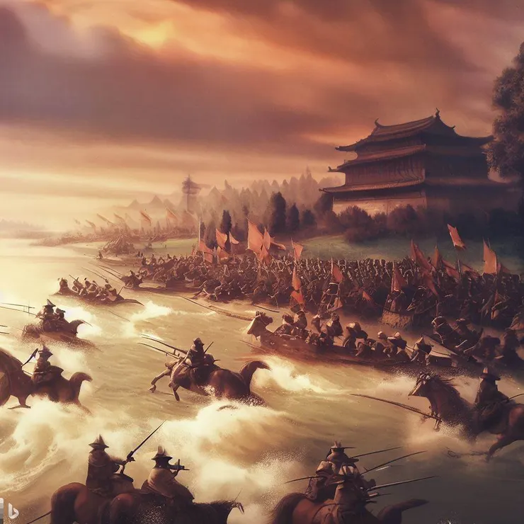 潼關之戰的渲染照片