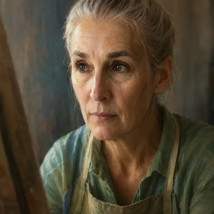 Her task was not to restore them sharply, but to listen for the unfinished lives still breathing beneath their faded surfaces.