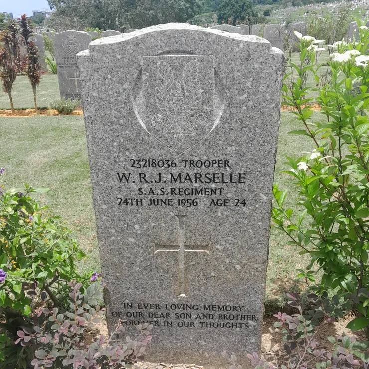 士兵 W.R.J Marselle , 特種空勤團。-本人攝於2025年3月11日。