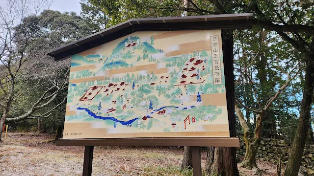 日吉大社內全景，範圍非常廣闊