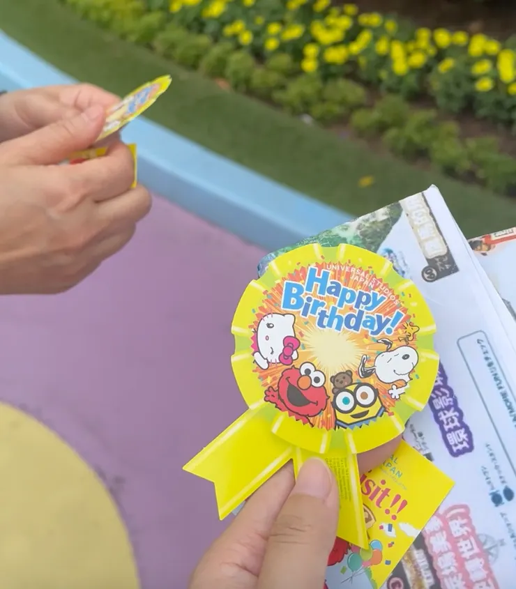 大阪環球影城行程分享＿生日貼紙