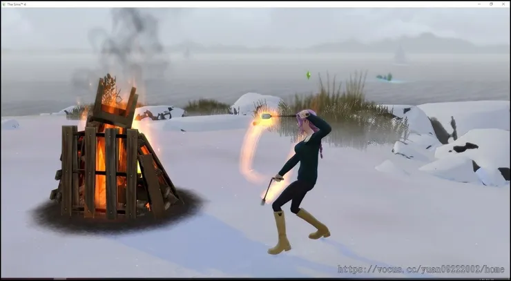 趕快點個營火暖和下。