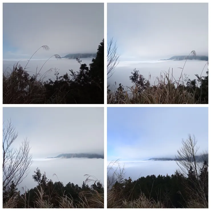雲海生成時間短暫片刻，只能盡快捕捉美景