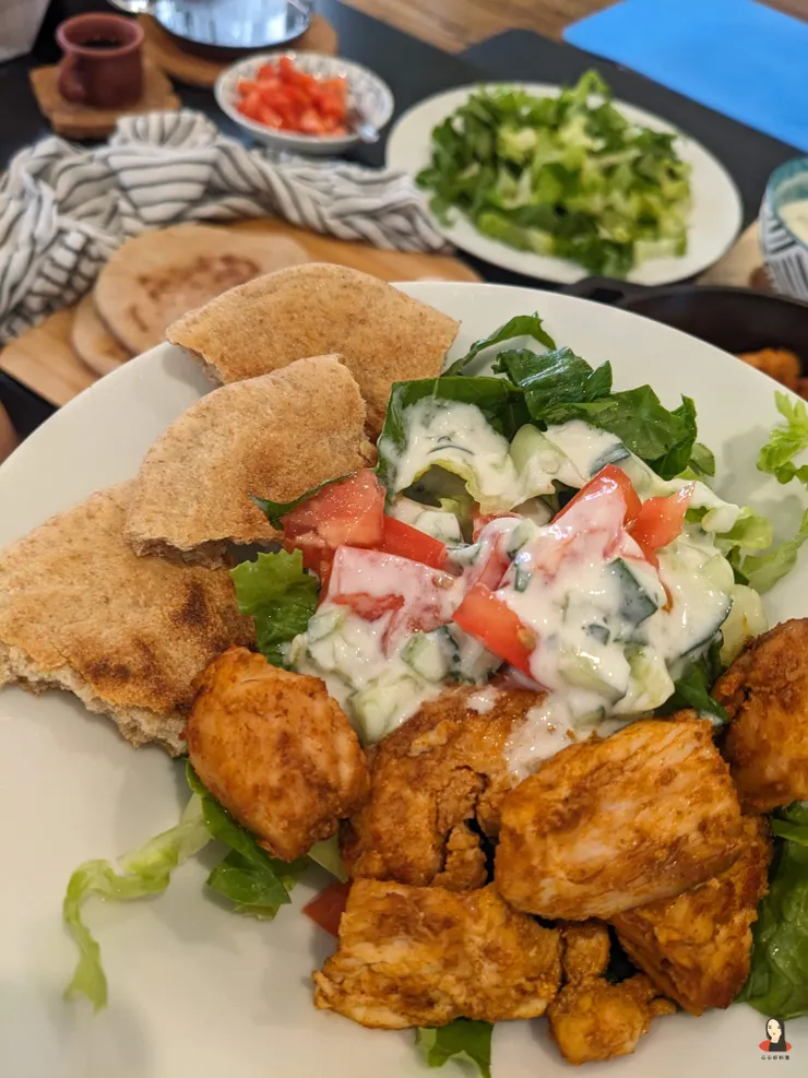 吃法二:沙拉配餅