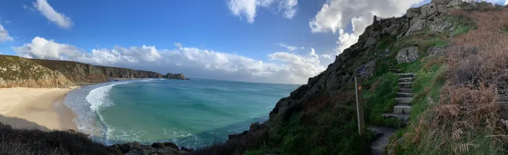 Porthcurno Beach波斯科諾海灘