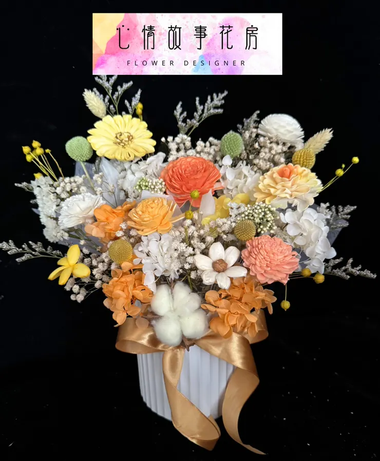 母親節送什麼最好?乾燥花盆花,獻給媽媽永不凋謝的愛|心情故事花房