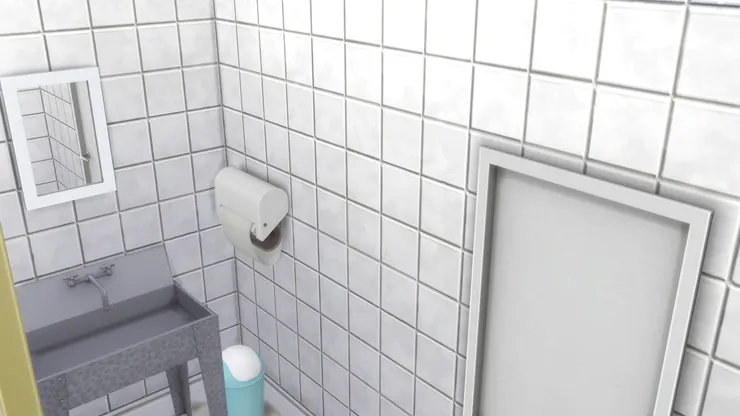 沒什麼看頭也沒什麼好逗留，用完便趕快出去工作。