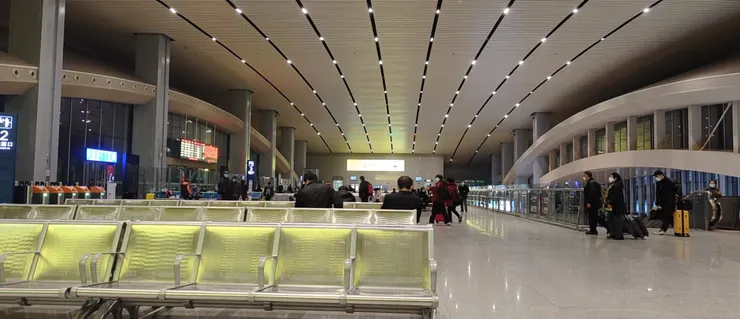 成都高鐵站自拍