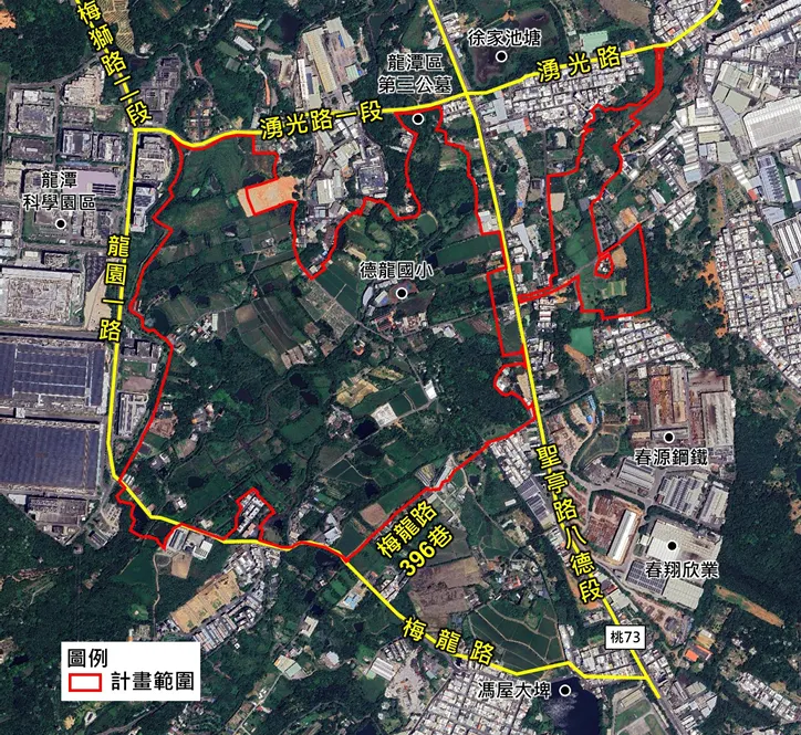 龍潭科學園區擴建示意圖