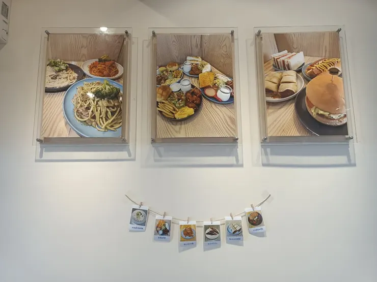 微笑曲線餐點拍立得照+餐點掛圖