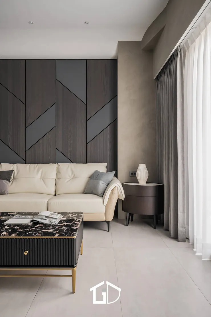 矩設計｜斜影｜客廳